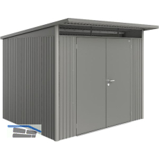 BIOHORT Ger�tehaus AvantGarde A6 quarzgrau-metallic Doppelt�r