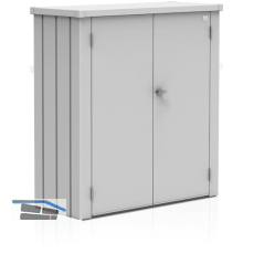 BIOHORT Terrassenschrank Romeo M silber-metallic