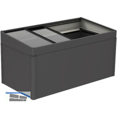 BIOHORT Fr�hbeetaufsatz HochBeet 2 x 1 dunkelgrau-metallic