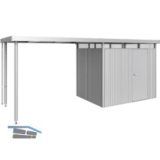 BIOHORT Seitendach HighLine H2 silber-metallic