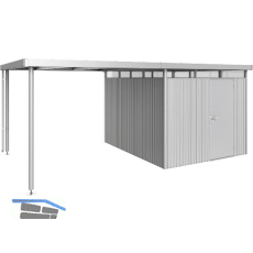 BIOHORT Seitendach HighLine H5 silber-metallic