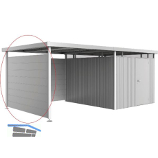 BIOHORT Seitendach-Seitenwand HighLine H5 silber-metallic