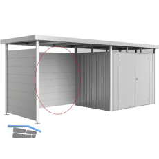 BIOHORT Seitendach-R�ckwand HighLine H2, H3, H4, H5 silber-metallic