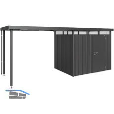 BIOHORT Seitendach HighLine H2 dunkelgrau-metallic
