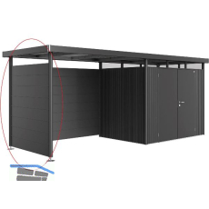 BIOHORT Seitendach-Seitenwand HighLine H2 dunkelgrau-metallic