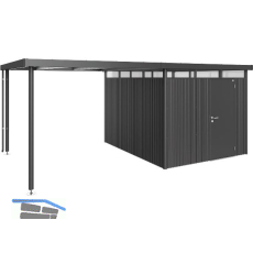 BIOHORT Seitendach HighLine H5 dunkelgrau-metallic