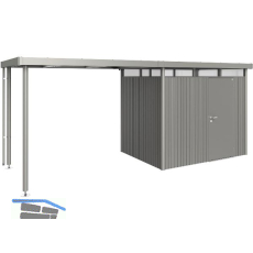 BIOHORT Seitendach HighLine H2 quarzgrau-metallic