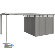 BIOHORT Seitendach HighLine H4 quarzgrau-metallic