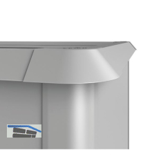 BIOHORT Schneckenschutz HochBeet 2 x 2 silber-metallic