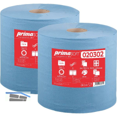 Putzpapier-Rolle IR II primaSOFT blau 2-lagig Packungsinhalt 2 Rollen