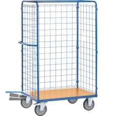 FETRA Paketwagen mit Drahtgitterw�nden 1000 x 700 mm Tragkraft 600 kg