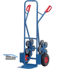 FETRA Treppenrodel mit 2 f�nfarmigen Rad-Sternen Tragkraft 200 kg 320 x 250 mm