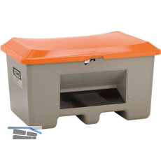 Streugutbeh�lter Plus3 mit Entnahme und Staplertasche 400 Liter grau/orange