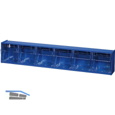 ALLIT Klappsch�tten-Magazin Gr. 6 blau 600 x 95 x 115 mm