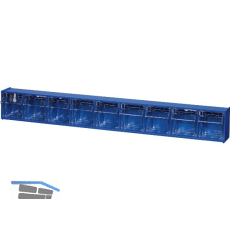 ALLIT Klappsch�tten-Magazin Gr. 9 blau 600 x 65 x 77 mm