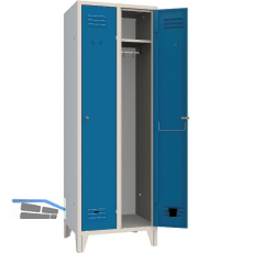 Garderobenschrank Abteilanzahl 2 RAL7035/5010