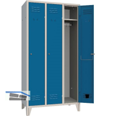 Garderobenschrank Abteilanzahl 3 RAL7035/5010