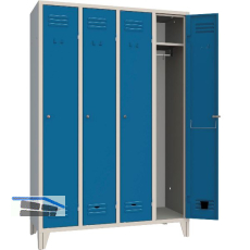 Garderobenschrank Abteilanzahl 4 RAL7035/5010