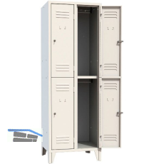 Doppelstockspind Abteilanzahl 4 RAL7035