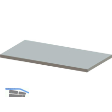 Fachboden grau 1180 x 500 x 25 mm RAL 7035 lichtgrau