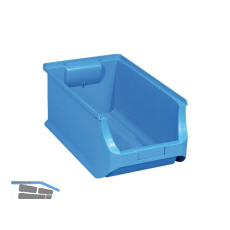 ALLIT Sichtlagerkasten Gr��e 4 Farbe blau 355 x 205 x 150 mm