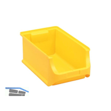ALLIT Sichtlagerkasten Gr��e 4 Farbe gelb 355 x 205 x 150 mm
