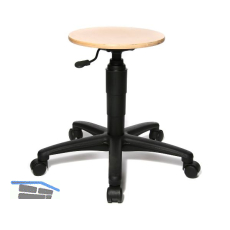 TOPSTAR Drehstuhl Tec60 Buchensitz Rollen