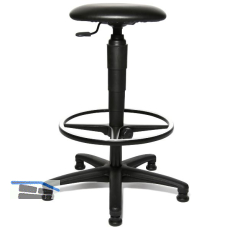 TOPSTAR Drehstuhl Tec60 Kunstleder Gleiter, Fu�ring