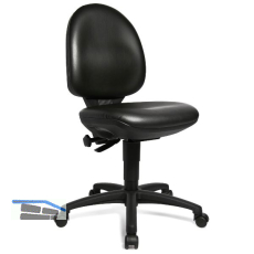 TOPSTAR Drehstuhl Tec50 Kunstleder Gleiter, Fu�ring