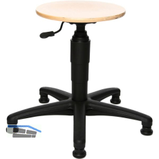 TOPSTAR Drehstuhl Tec50 Buchenholz Gleiter, Fu�ring