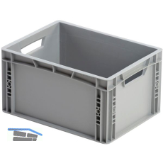 Eurokasten in grau geschlossen 400 x 300 x 220 mm