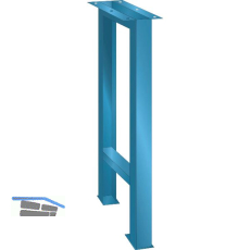 LISTA Werkbankfu� 80x725x850mm RAL5012