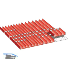 LISTA Einteilungsmaterial Muldensatz 36E x 36E f�r Fronth�he 50-200 mm