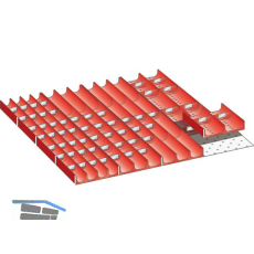 LISTA Einteilungsmaterial Muldensatz 36E x 36E f�r Fronth�he 50-200 mm