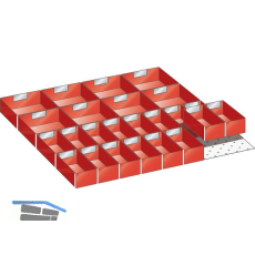 LISTA Einteilungsmaterial Einsatzk�sten 36E x 36E f�r Fronth�he 100-125mm 24-tlg