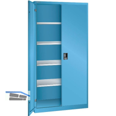 LISTA Fl�gelt�rschrank 1000x400x1950 KEY Lock RAL5012 Vollblech-Fl�gelt�ren