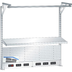 LISTA Universeller Aufbau BxH 2000x1590mm RAL5012 Energiekanal Typ Schuko