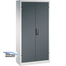 C+P Fl�gelt�rschrank 1950x930x400 mm RAL 7035 lichtgrau/7016 anthrazit