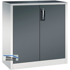 C+P Fl�gelt�rschrank 1000x930x400 mm RAL 7035 lichtgrau/7016 anthrazit