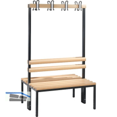 C+P Garderobenbank doppelseitig Basic 1650 x 1000 x 750 mm