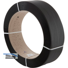 Polypropylenband schwarz 2000 x12x0,80 mm Bruchlast 250 kg Kern � 406 mm