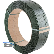 PET-Band gr�n 1200 x15,1x1,0 mm Bruchlast 568 kg Kern � 406 mm