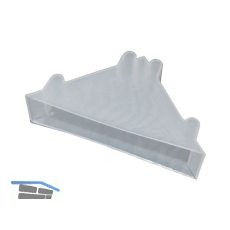 Kantenschutzecke geschlossen mit Druckpolster transparent 16 x 50 mm