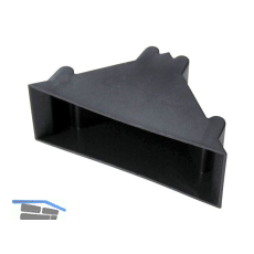 Kantenschutzecke geschlossen mit Druckpolster schwarz 25 x 50 mm