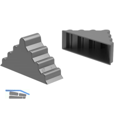 Kantenschutzecke geschlossen schwarz 19 x 50 x 50 mm