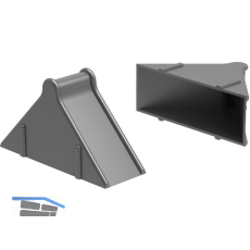 Kantenschutzecke geschlossen schwarz 29 x 68,2 x 68,2 mm