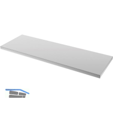 SEMLOC Werkbankplatte Holz - Edelstahl ummantelt 1360 x 463 x 38 mm
