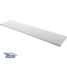 SEMLOC Werkbankplatte Holz - Edelstahl ummantelt 2040 x 463 x 38 mm