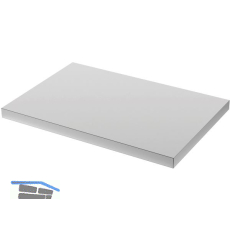 SEMLOC Werkbankplatte Holz - Edelstahl ummantelt 680 x 463 x 38 mm