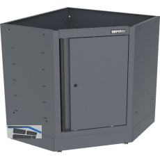 SEMLOC Unterbau-Eckschrank 910 x 860 x 860 mm schwarz 1 Boden 45kg